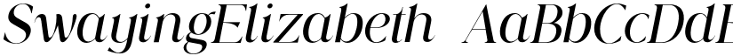 SwayingElizabeth font