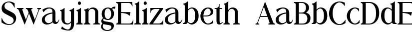 SwayingElizabeth font