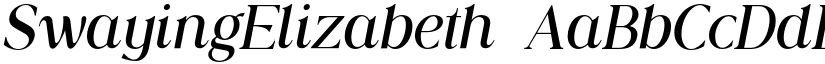SwayingElizabeth font