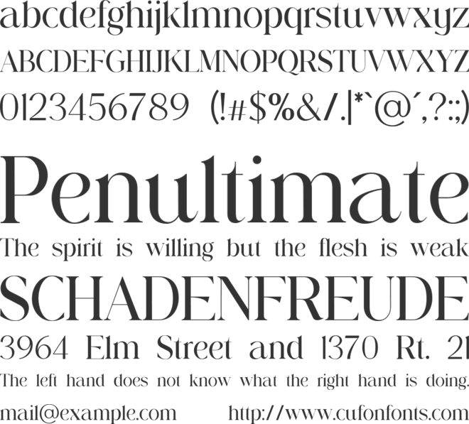 SwayingElizabeth font preview