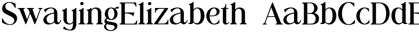 SwayingElizabeth font