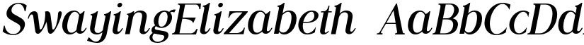 SwayingElizabeth font