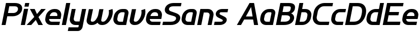 PixelywaveSans font