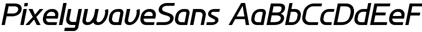 PixelywaveSans font