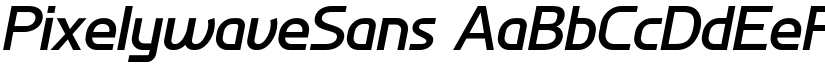 PixelywaveSans font