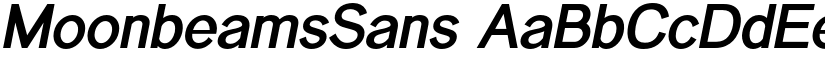MoonbeamsSans font
