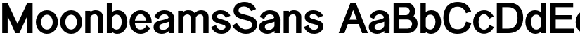 MoonbeamsSans font