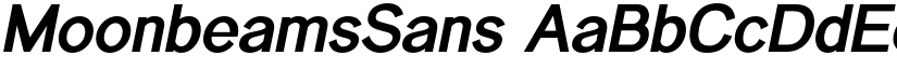MoonbeamsSans font