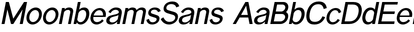 MoonbeamsSans font