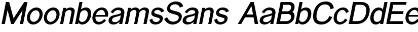 MoonbeamsSans font