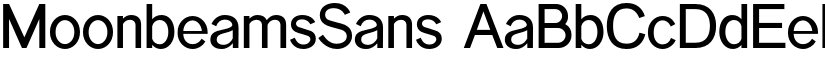 MoonbeamsSans font