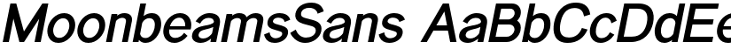 MoonbeamsSans font