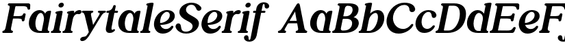 FairytaleSerif font