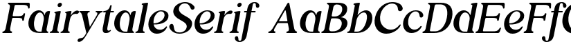 FairytaleSerif font