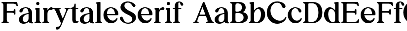 FairytaleSerif font