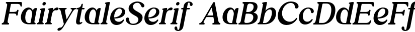 FairytaleSerif font