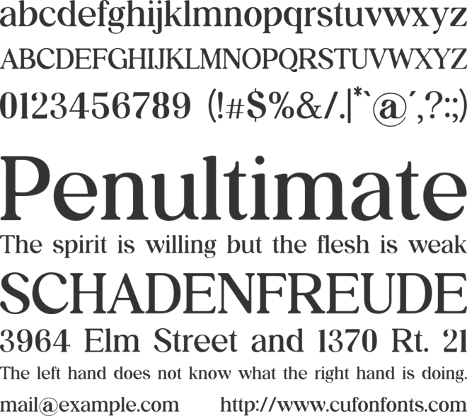 FairytaleSerif font preview