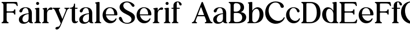 FairytaleSerif font