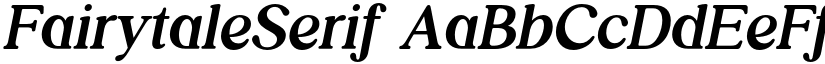 FairytaleSerif font