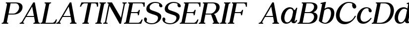 PALATINESSERIF font