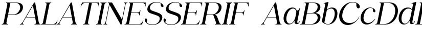 PALATINESSERIF font
