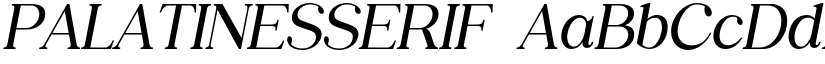 PALATINESSERIF font