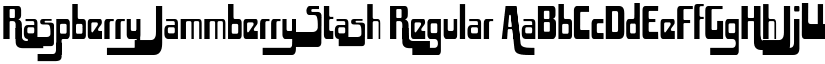 Raspberry Jammberry Stash Regular font