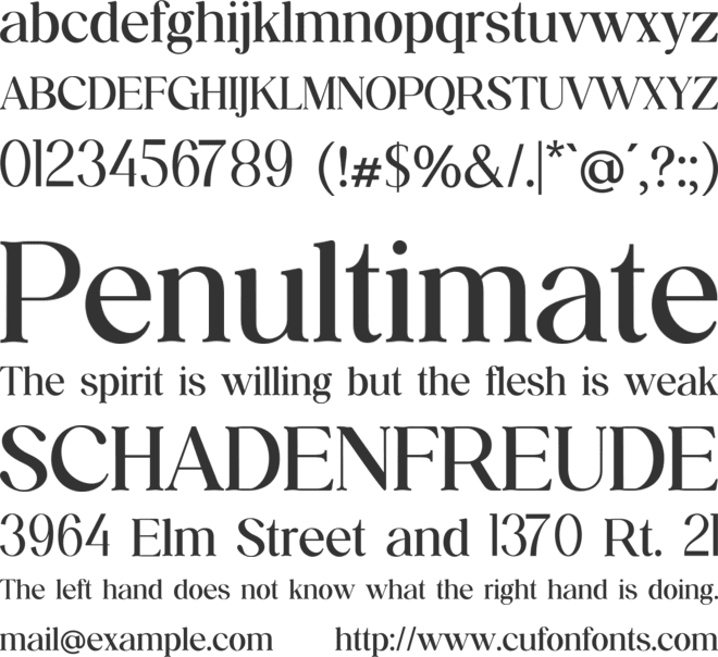 pulmonate display font preview