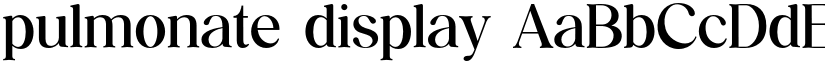 pulmonate display font download