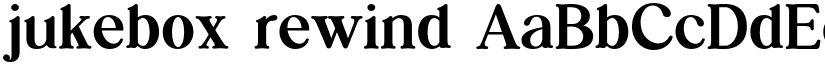 jukebox rewind font