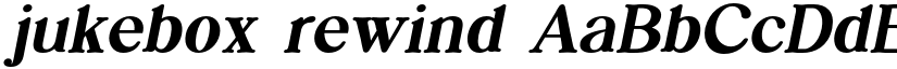 jukebox rewind font