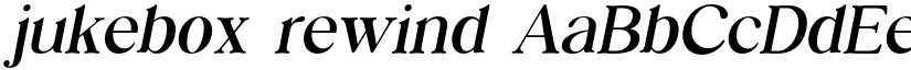 jukebox rewind font