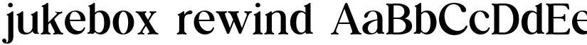 jukebox rewind font