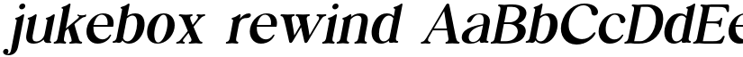 jukebox rewind font