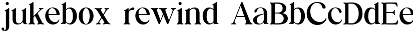 jukebox rewind font