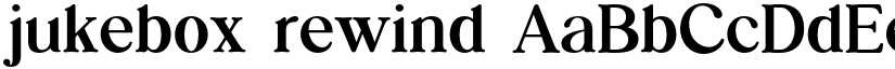 jukebox rewind font