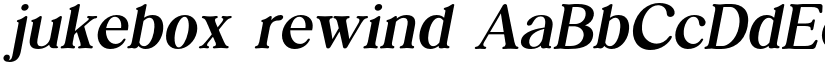 jukebox rewind font