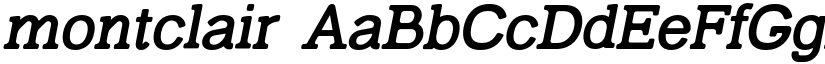 montclair font