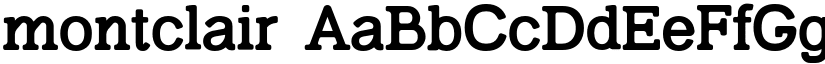 montclair font