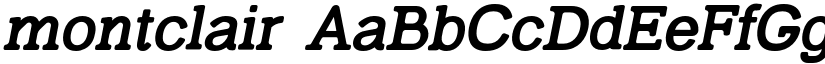 montclair font