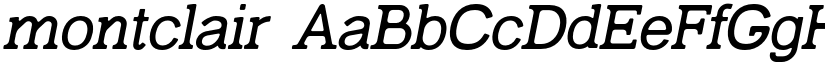 montclair font