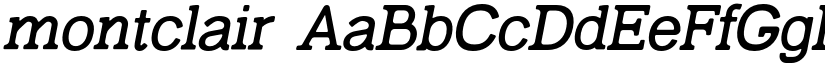 montclair font