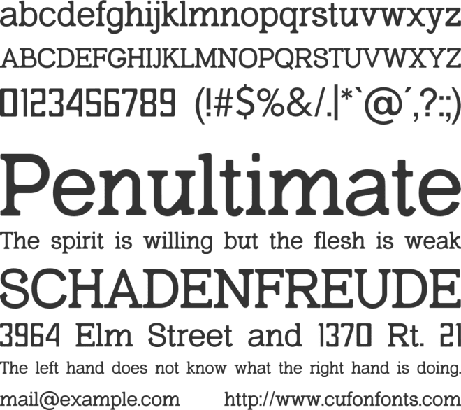 montclair font preview