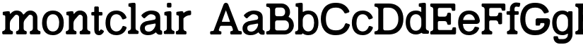 montclair font