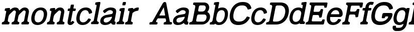montclair font