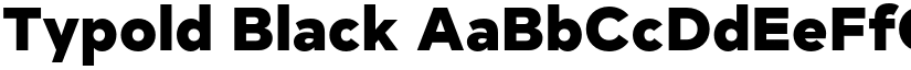 Typold Black font