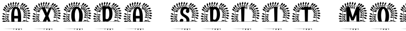 Axora Split Monogram font