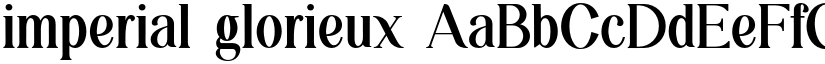 imperial glorieux font