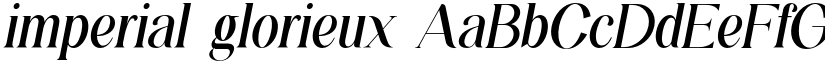imperial glorieux font