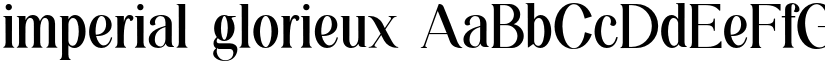 imperial glorieux font